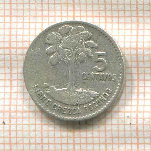 5 сентаво. Гватемала 1961г