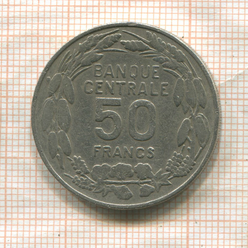 50 франков. Камерун 1960г