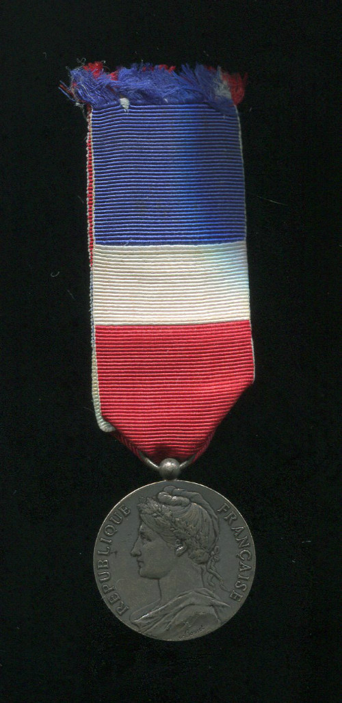 Серебряная медаль министерства труда. Франция