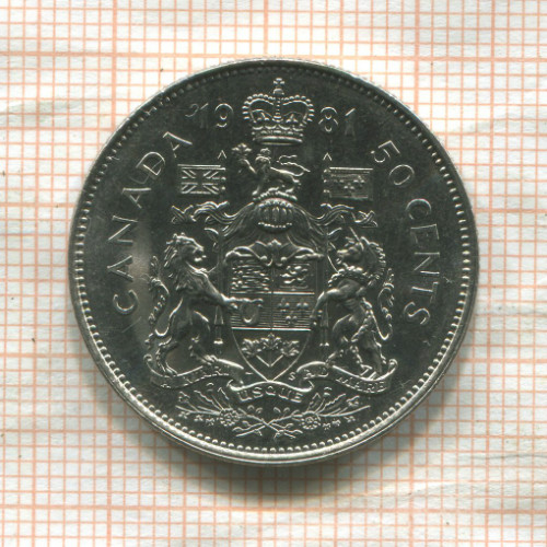 50 центов. Канада 1981г
