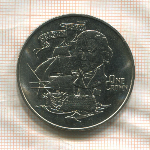 1 крона. Гибралтар 1980г