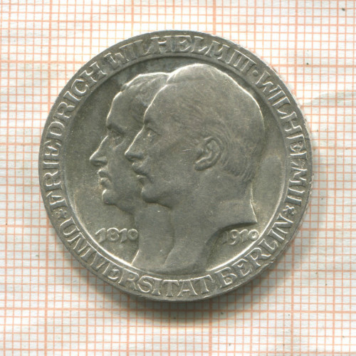 3 марки. Пруссия 1910г