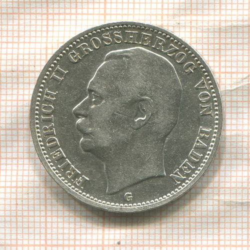 3 марки. Баден 1912г