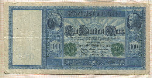100 марок. Германия 1910г