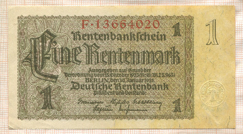 1 марка. Германия 1937г