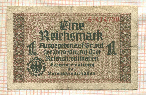 1 марка. Германия 1940г