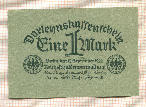 1 марка. Германия 1922г