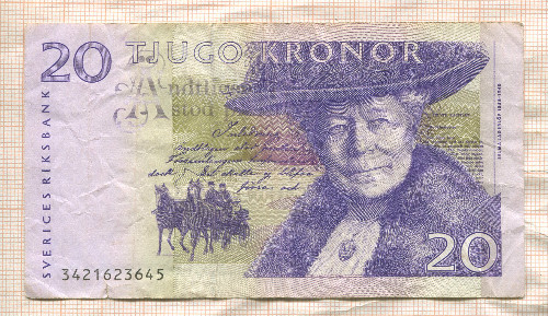 20 крон. Швеция
