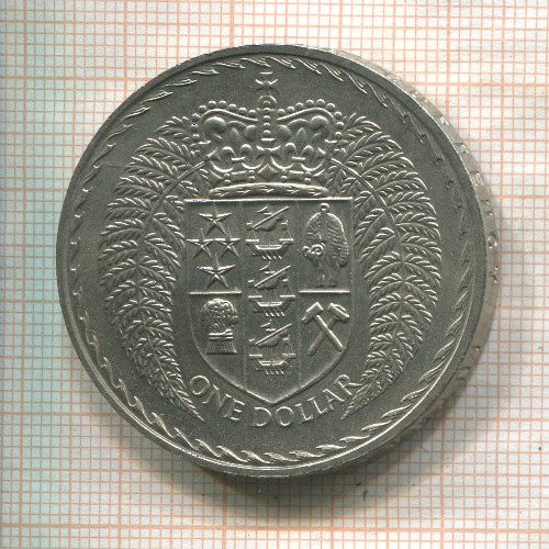 1 доллар. Новая Зеландия 1967г