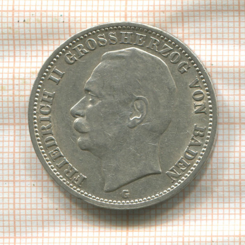 3 марки. Баден 1911г