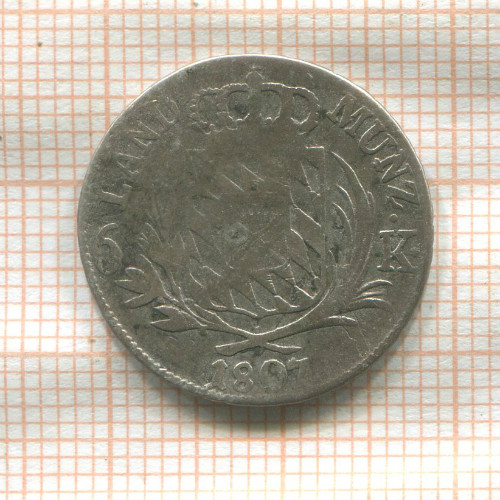 6 крейцеров. Бавария 1807г