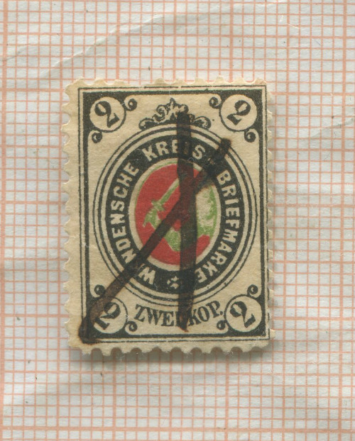 Почтовая марка. Венден