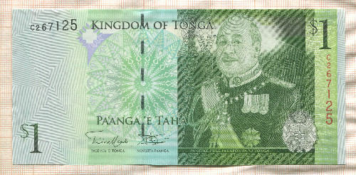 1 паанга. Тонга