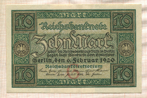 10 марок. Германия 1920г