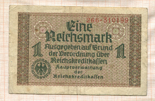 1 марка. Германия 1940г