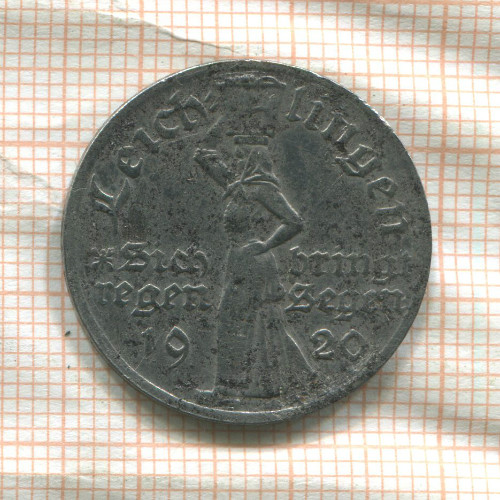 Нотгельд. 50 пфеннигов. Германия. Ляйхлинген