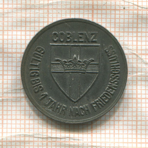 Нотгельд. 25 пфеннигов. Германия. Кобленц