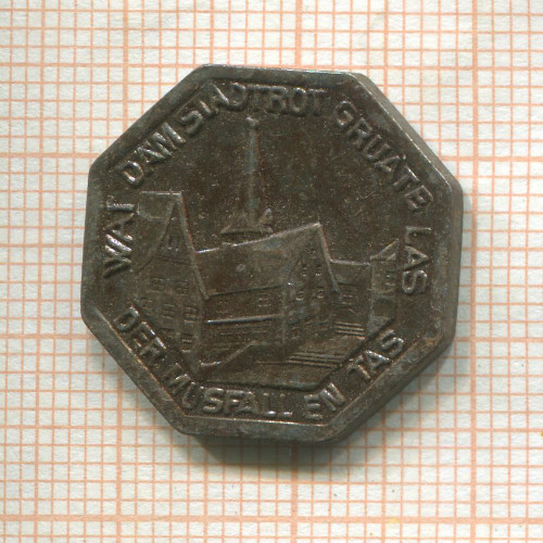 Нотгельд. 25 пфеннигов. Германия. Мюльхайм