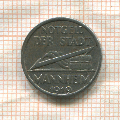 Нотгельд. 5 пфеннигов. Германия. Мангейм