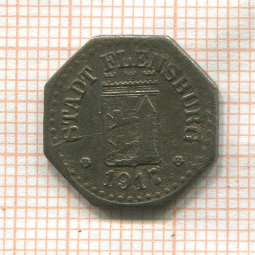 Нотгельд. 1 пфенниг. Германия. Фленсбург