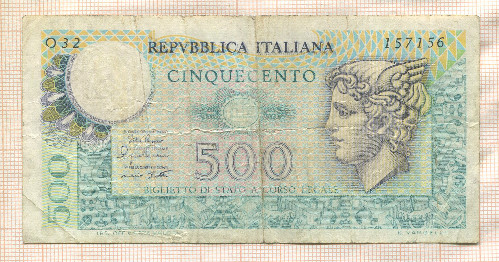 500 лир. Италия 1979г