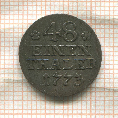 1/48 талера. Пруссия 1773г