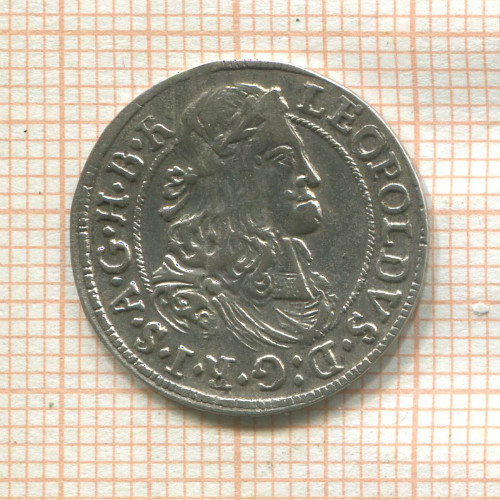 3 крейцера. Австрия 1675г