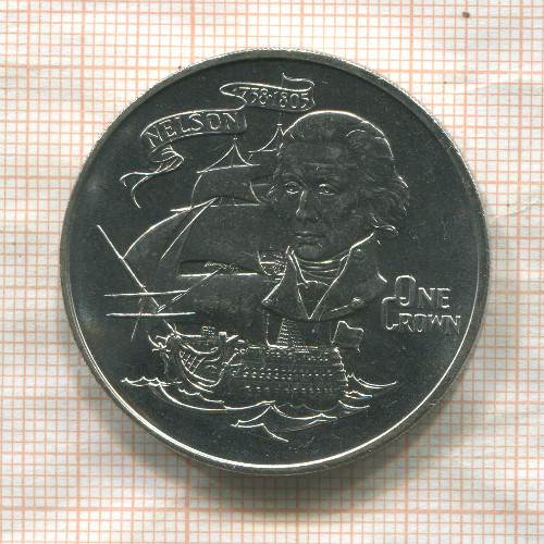 1 крона. Гибралтар 1980г