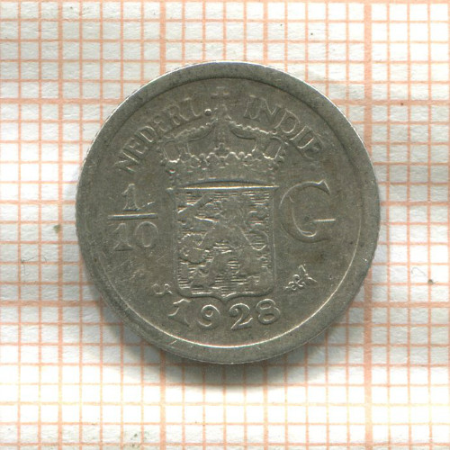 1/10 гульдена. Нидерландская Индия 1928г