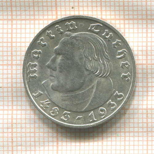 2 марки. Германия 1933г