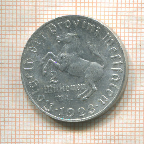 2000000 марок. Вестфалия 1923г