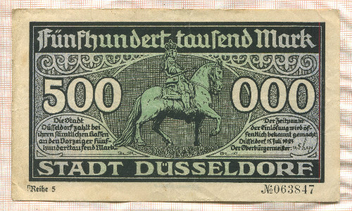 500000 марок. Германия 1923г