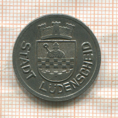 Нотгельд. 50 пфеннигов. Германия. Люденшайд