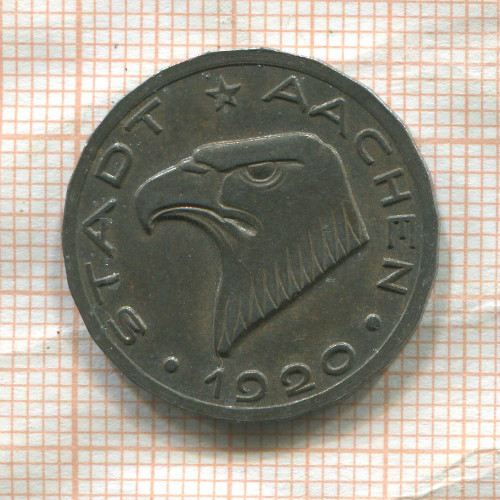 Нотгельд. 50 пфеннигов. Германия. Ахен