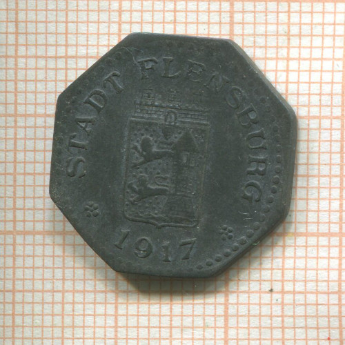 Нотгельд. 10 пфеннигов. Германия. Фленсбург