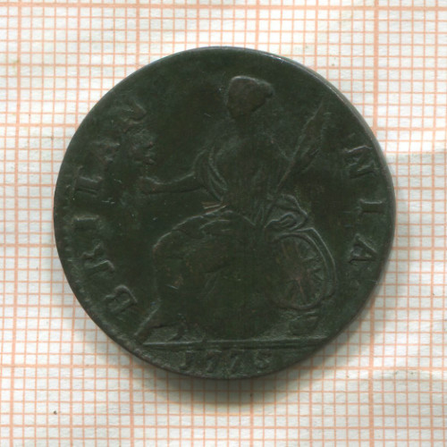 1/2 пенни. Великобритания 1775г