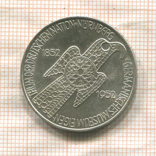 5 марок. Германия 1952г