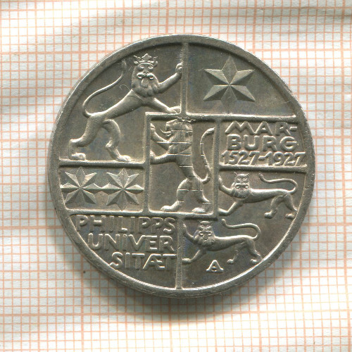 3 марки. Германия 1927г