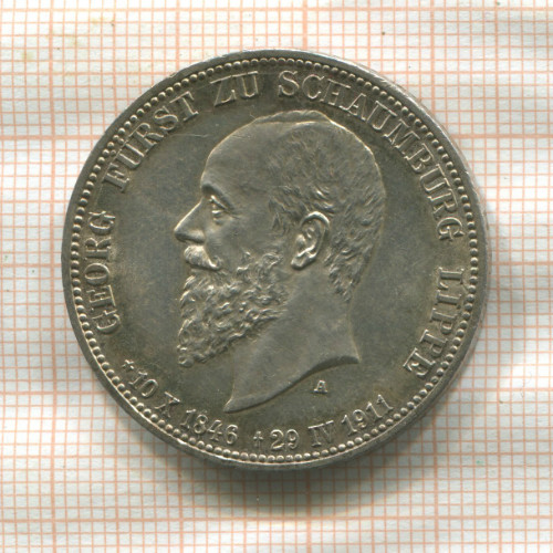 3 марки. Шаумбург-Липпе 1911г