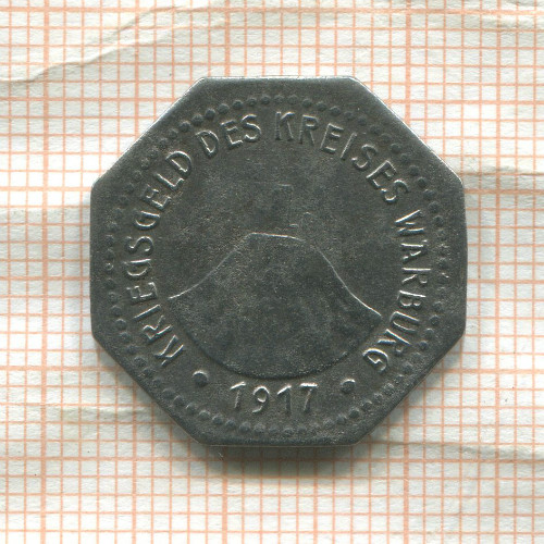 Нотгельд. 10 пфеннигов. Германия. Варбург