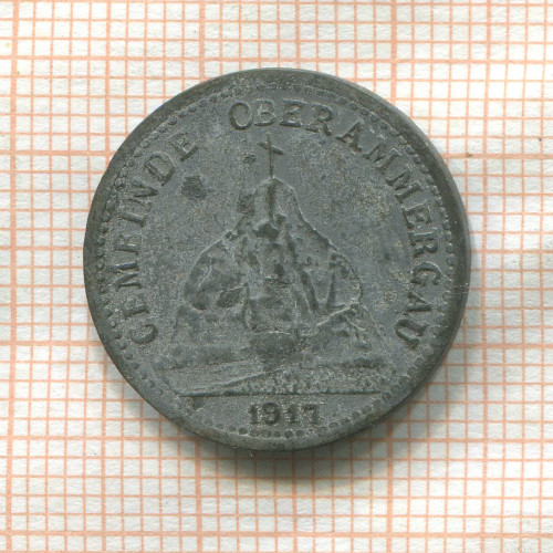 Нотгельд. 10 пфеннигов. Германия. Обераммергау