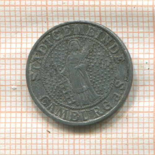 Нотгельд. 10 пфеннигов. Германия. Камбург