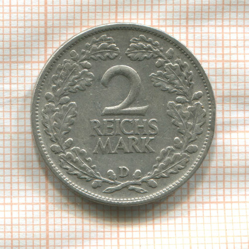 2 марки. Германия 1926г