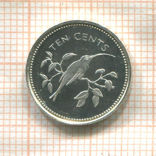 10 центов. Белиз. ПРУФ 1974г