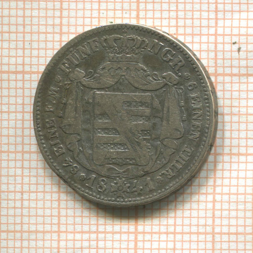 1/6 талера. Саксония 1841г