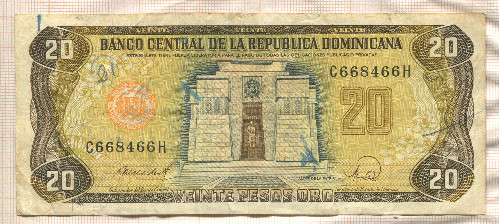 20 песо. Доминикана