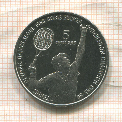 5 долларов. Ниуэ 1987г