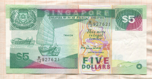 5 долларов. Сингапур
