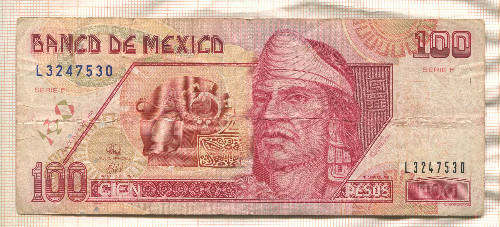 100 песо. Мексика 1994г