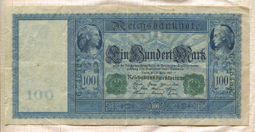 100 марок. Германия 1910г